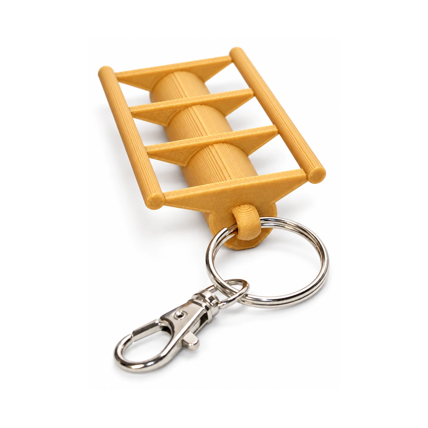 Gold Retro Metal keyring
